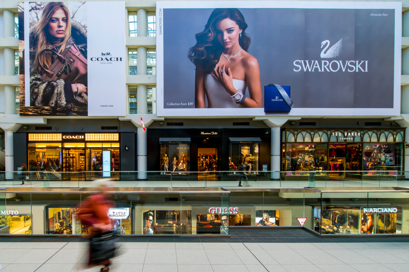 Swarovski, Coach - Centres commerciaux&nbsp;&ndash; CF Toronto Eaton Centre&nbsp;&ndash; banni&egrave;res (Toronto, Ontario)