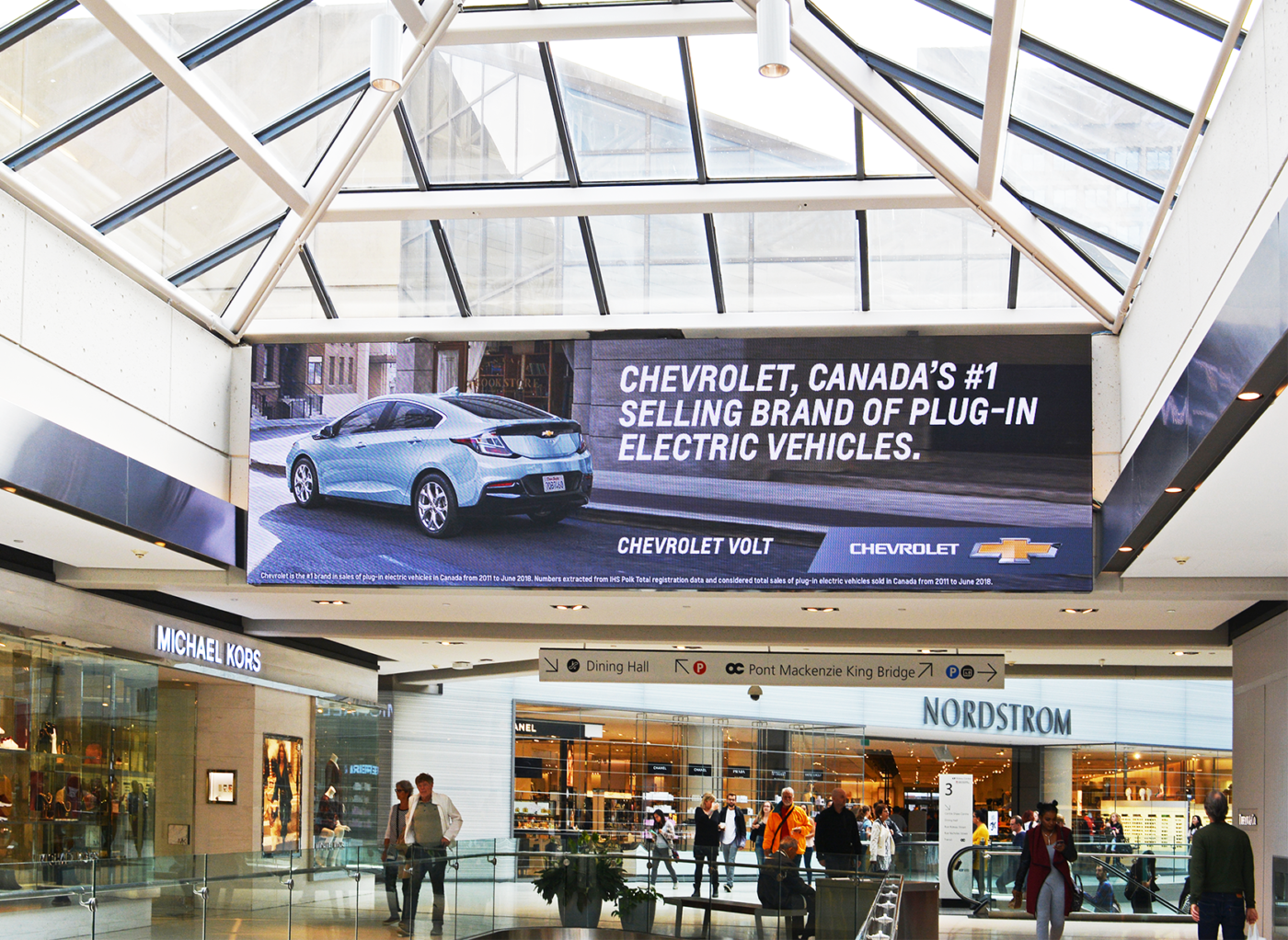 Chevrolet&nbsp;&ndash; centre commercial CF&nbsp;Centre&nbsp;Rideau&nbsp;&ndash; spectaculaires num&eacute;riques
